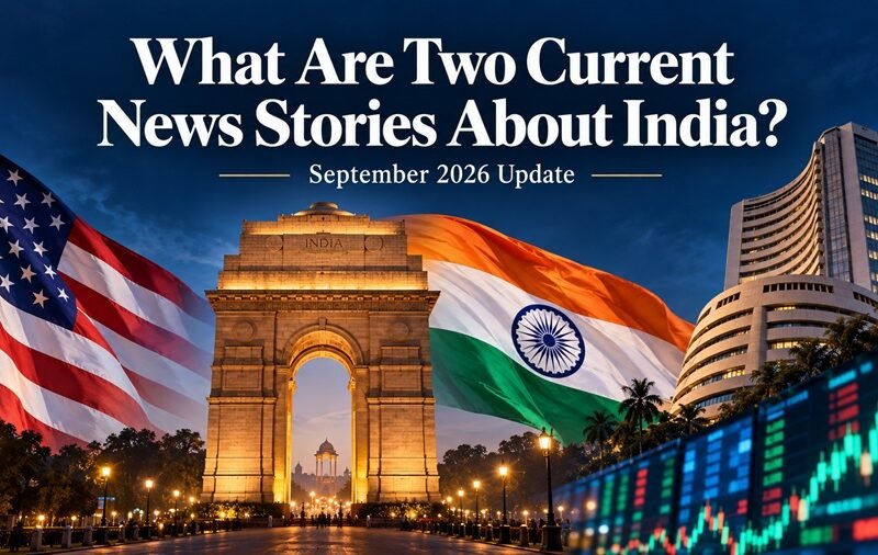 What Are Two Current News Stories About India? September 2026 Update